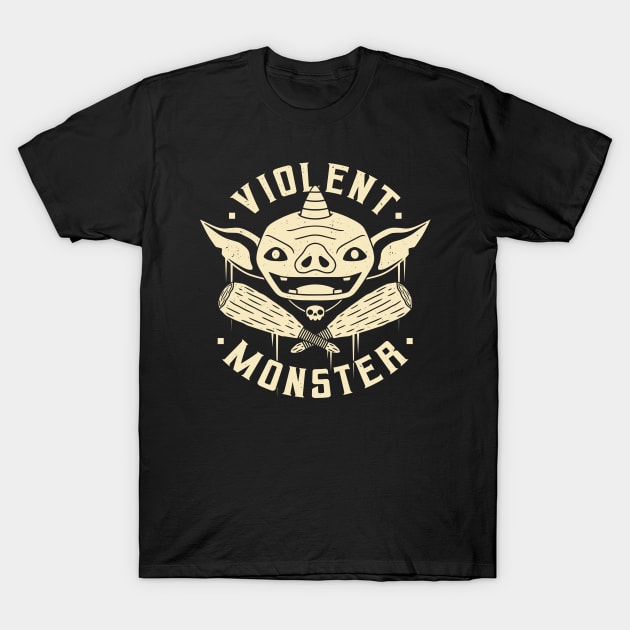 Violent Monster T-Shirt by Alundrart